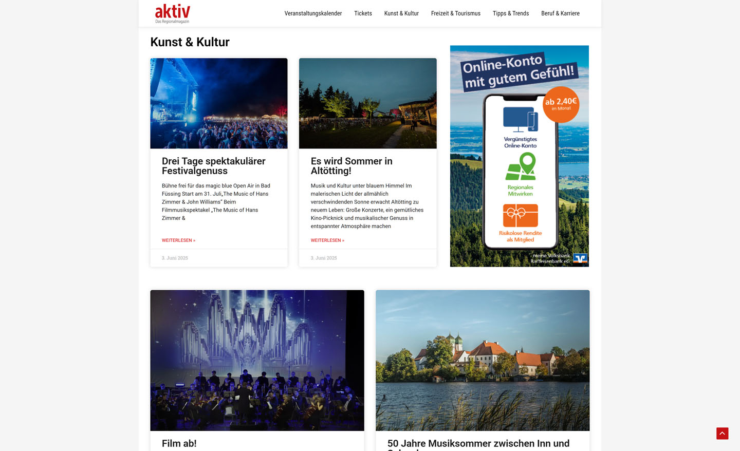 Screenshot von aktiv.live